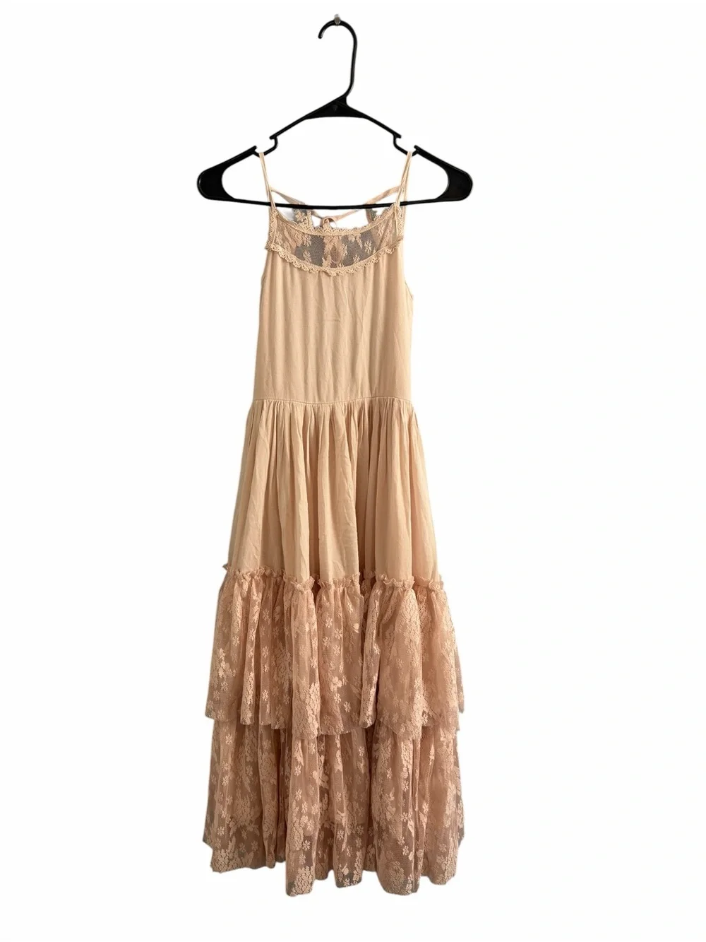 Mia Joy Catrin Lace Boho Dress Joyfolie in Shell